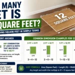 How Many Feet Is 12 Square Feet