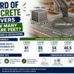 1 Yard of Concrete Covers How Many Square Feet