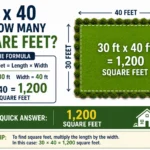 30 x 40 is how many square feet