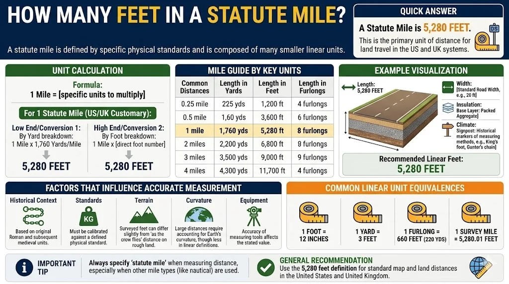 How Many Feet Are in a Statute Mile