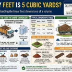 How Many Feet Is 5 Cubic Yards