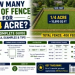 How Many Feet of Fence for 1/4 Acre