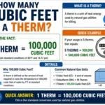 how many cubic feet in a therm
