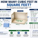 how many cubic feet in square feet