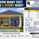 how many feet is 1 story high