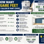 how many square feet for gallon of paint