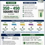 how many square feet one gallon of paint
